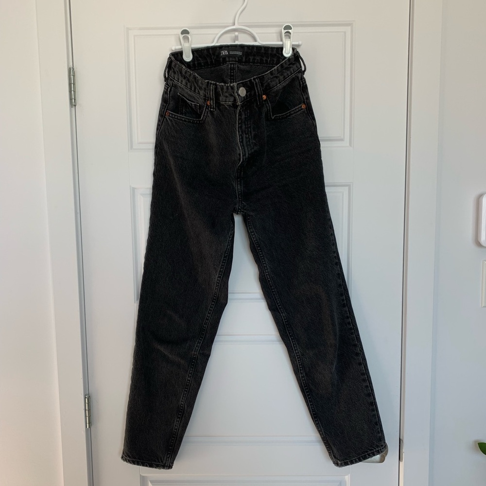 Zara - black mom jeans